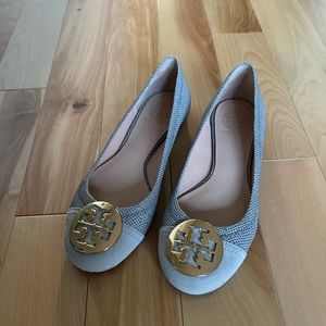 Tory Burch Snakeskin Flats